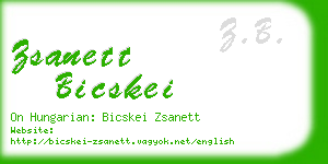 zsanett bicskei business card